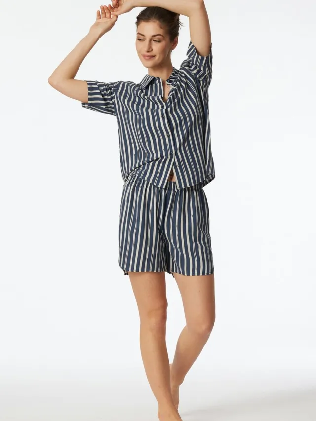 Schiesser geweven pyjama - Dames - Pyjamas grafiet