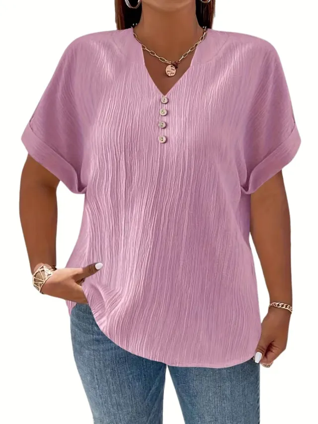 Currero Topje Dames - Top Kleding - Shirt - Blouse - Kort - Volwassen - Roze