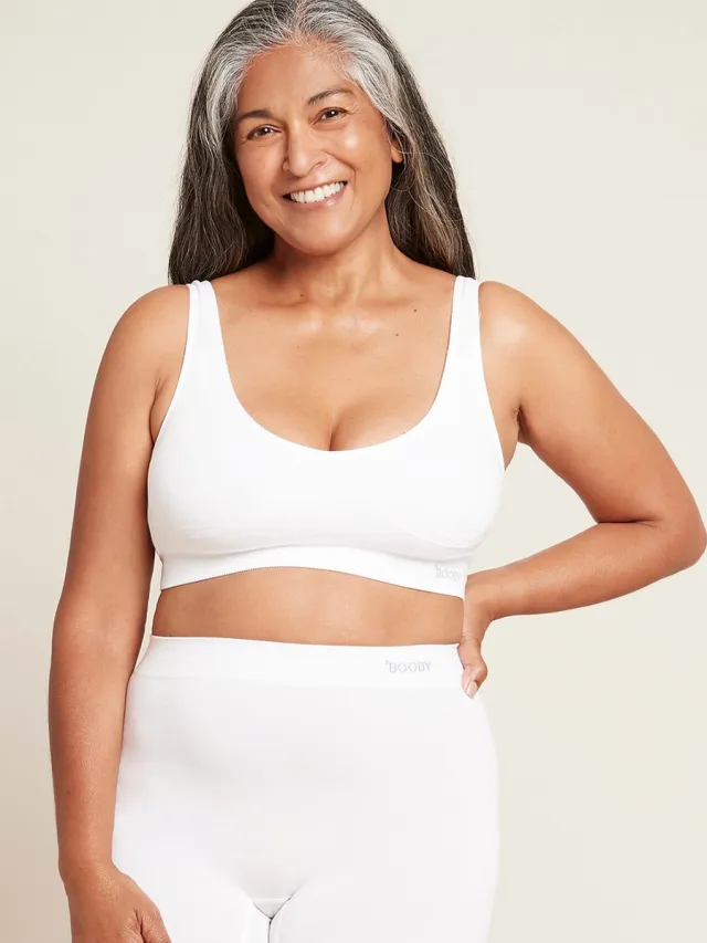 Boody Padded Shaper Crop Bra Wit, maat XL Met verwijderbare pads