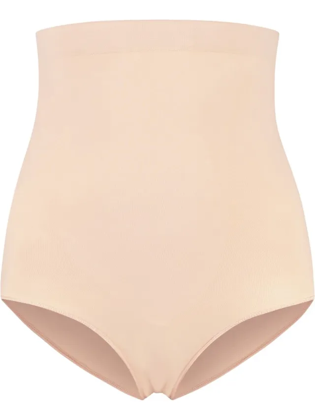 Bye Bra Soft Touch Seamless High Waist Brief, Beige