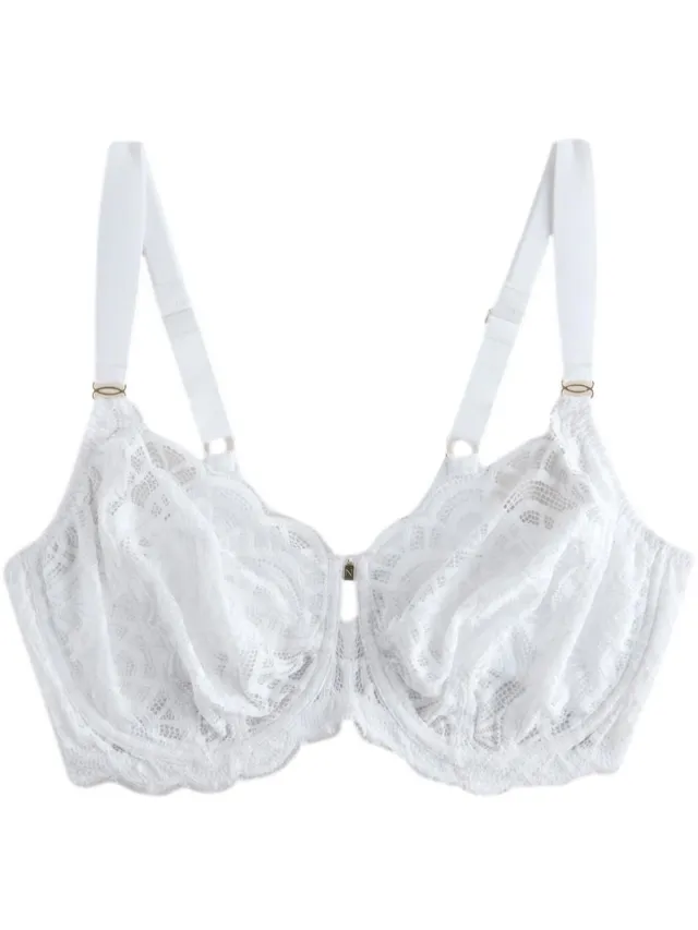Next Dames - Kanten Ultimate Support F-K beha met gewatteerde bandjes en zij-ondersteuning zonder vulling - Wit White