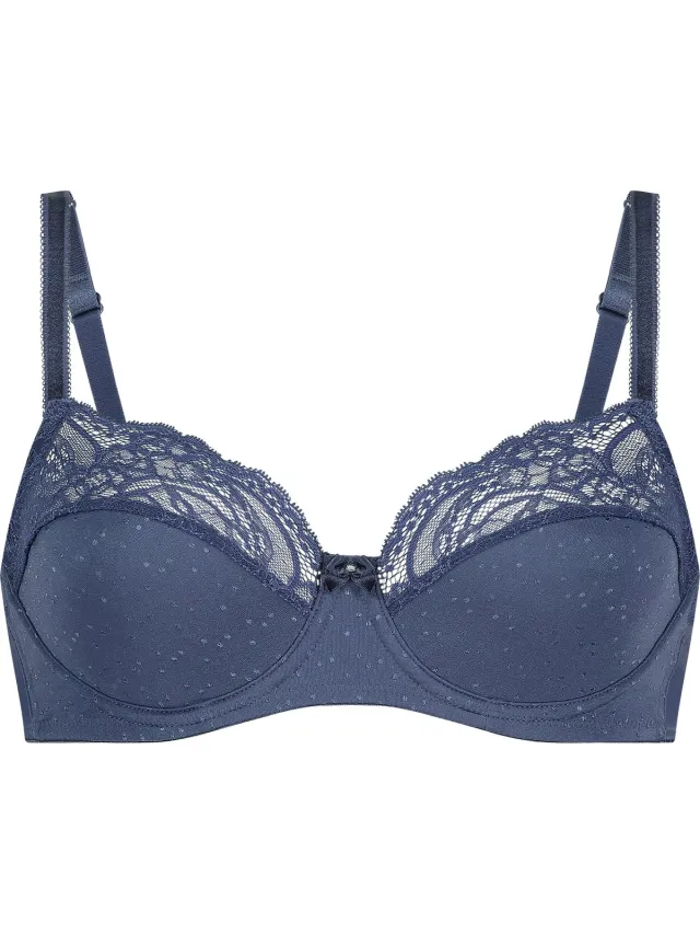 Hunkemöller Dames Lingerie Niet-voorgevormde beugel bh Sophie - Blauw