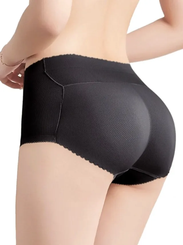 Caresse slip met billen vulling zwart