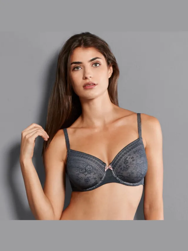 RosaFaia Beautyfull Fleur Beugel Bh 5653 Anthrazit - maat EU 80D / FR Grijs