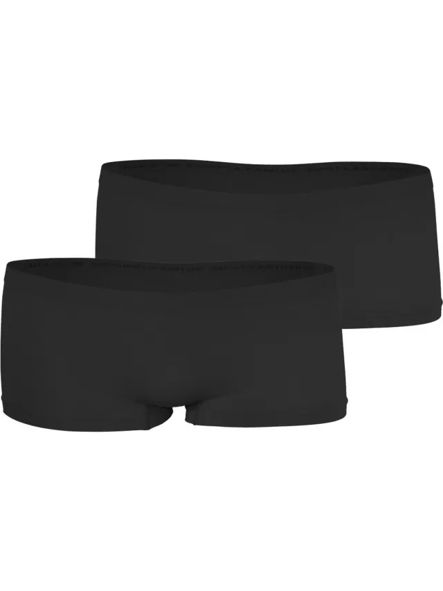 Yenita® Tiener hipsters - 2-pack - Naadloos - Zwart - 15/16 jaar