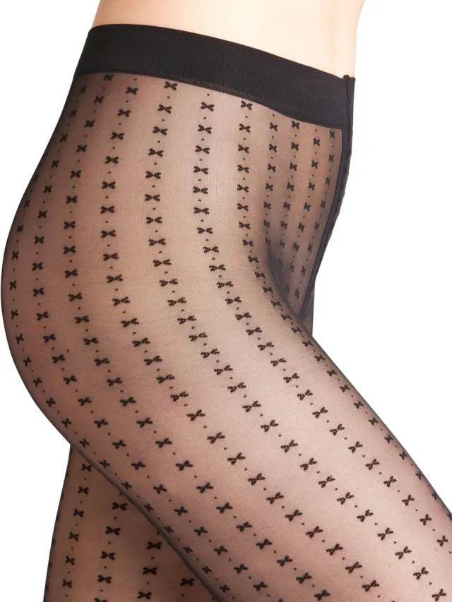Falke Firefly 20 DEN transparent materiaal transparent 20 DEN Panty dames zwart