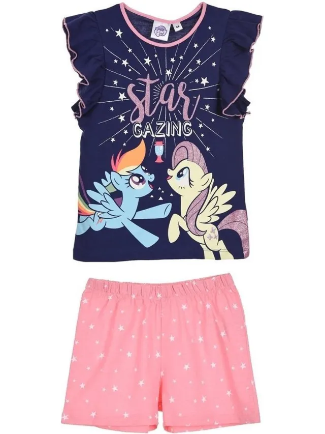 My Little Pony Pyjama - Shortama - Star Gazing - 104 Paars