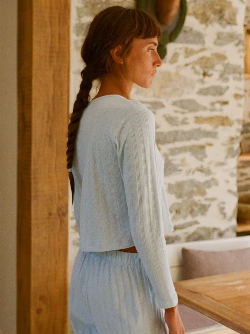 Nénés dames vegan Vest Maud Lichtblauw blauw, foto 2