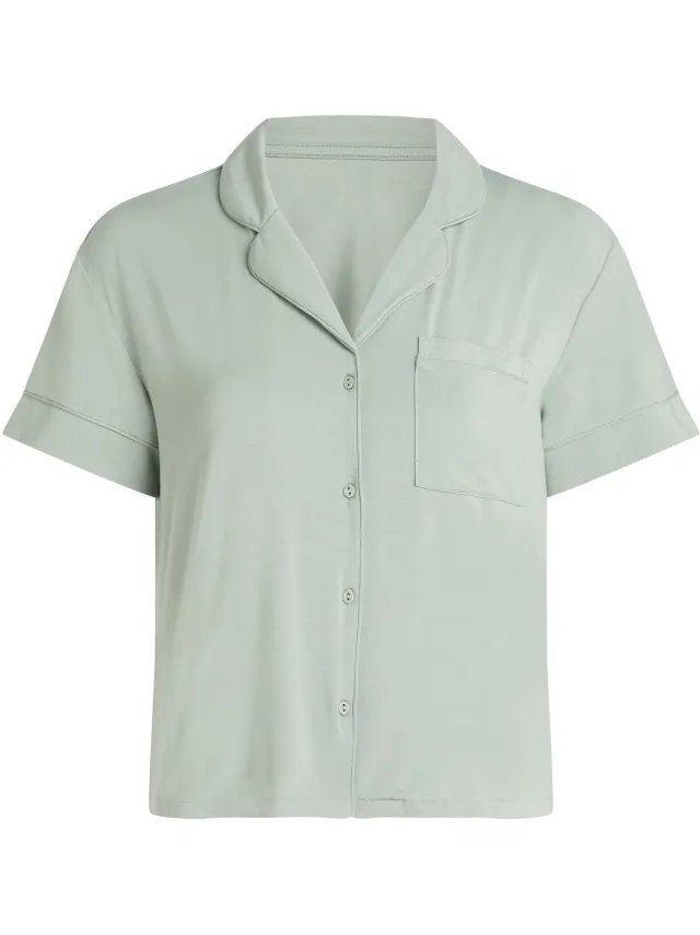 Hunkemöller Pyjama Jacket Jersey Essential Groen