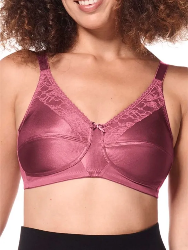 Amoena Nancy BH Zonder Beugel Dark Rouge Rood