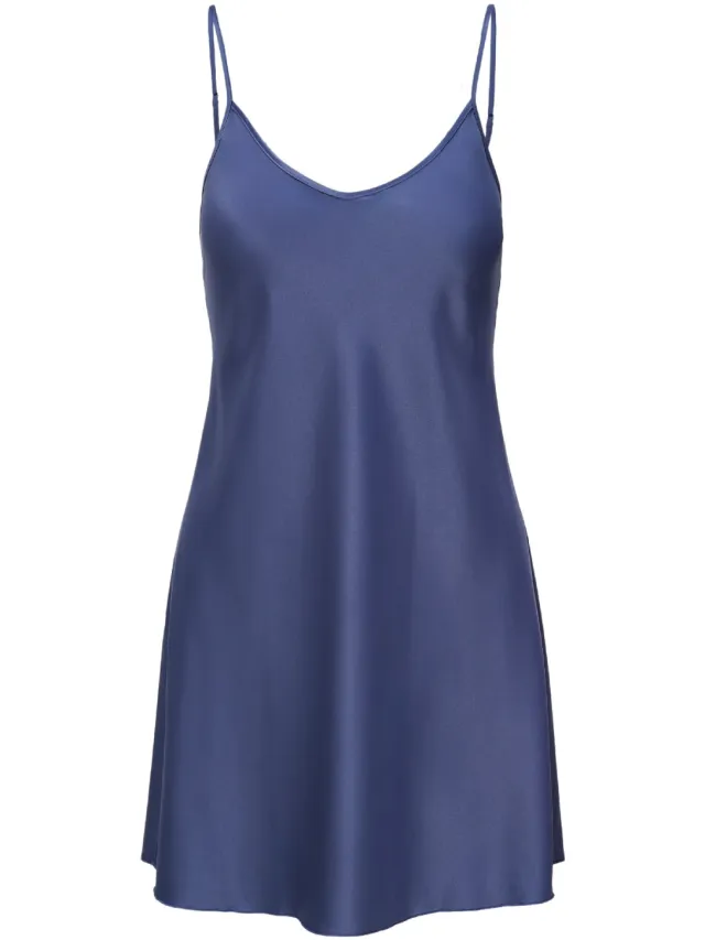 Lingadore DAILY Satin chemise donkerblauw, foto 2