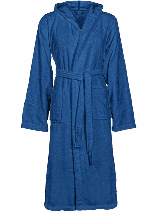 vidaXL Badjas KINN Blauw XXXL Katoen
