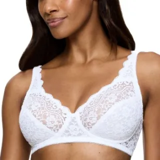 Triumph Amourette Wireless bh zonder beugel wit Beige,Zwart,Wit