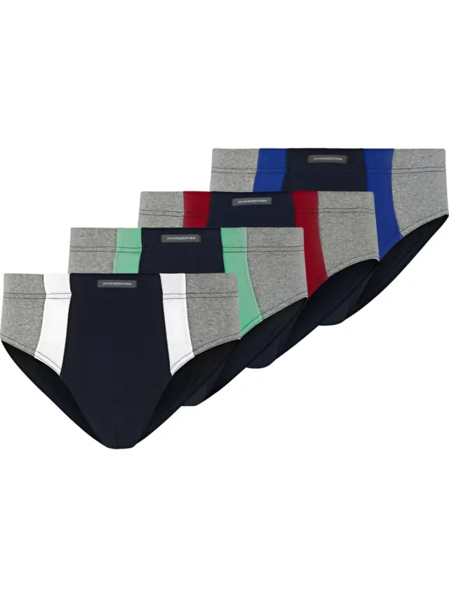 Jan Vanderstorm onderbroek 4-pack donkerblauw