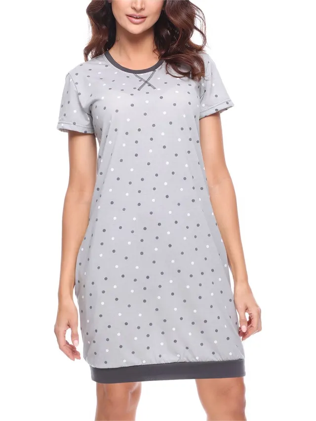 Merry Style Dames Pyjama - Korte mouwen – Katoen – Donkergrijs – M - MS-MS10-184-ND