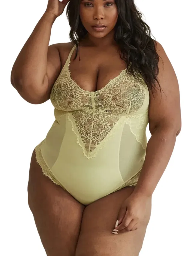Levady Soft Silhouette Butter - Kanten Shapewear Dames - Bodysuit Dames - Corrigerend Ondergoed - Kanten Shapewear - Shapewear Body - Luxe Shapewear voor Dames