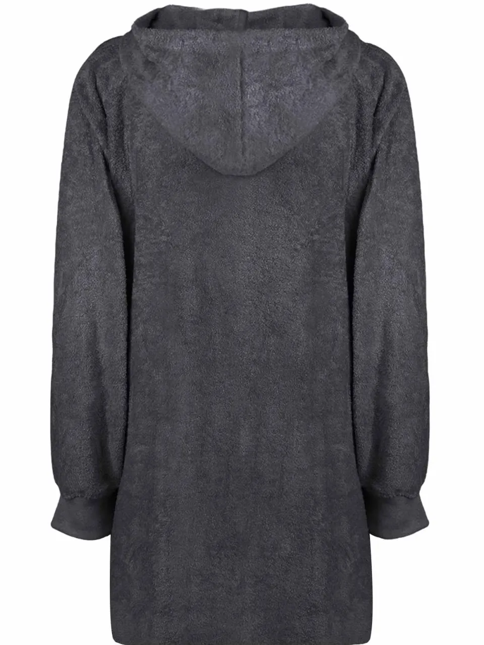 vidaXL Deken hoodie KINN Antraciet L Katoen, foto 3