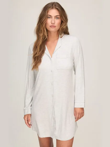 Hunkemöller Nachthemd Jersey Essential Grijs