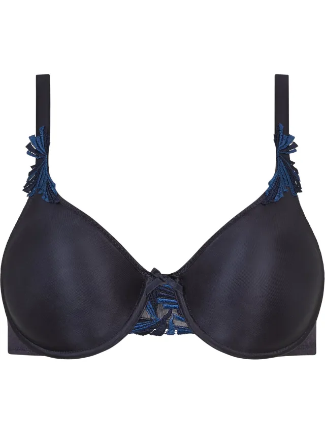 Chantelle Hedona Beugel BH - Blauw - Stevige kanten bh met goede ondersteuning Chantelle Hedona Beugel BH - Blauw - Stevige kanten bh met goede ondersteuning - 80B