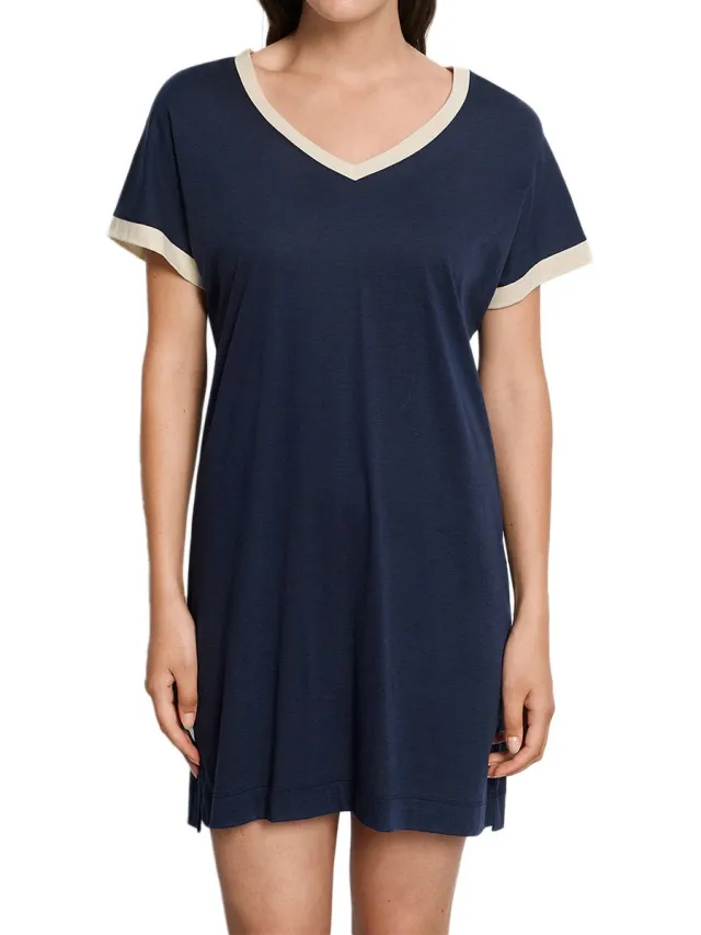 Hanro Dames nachthemd Laura deep navy