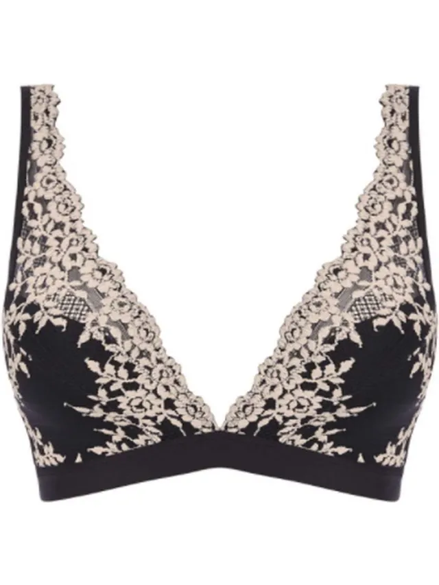 Wacoal EMBRACE LACE - Dames Soft Cup Beha- BLACK ZWART/WIT