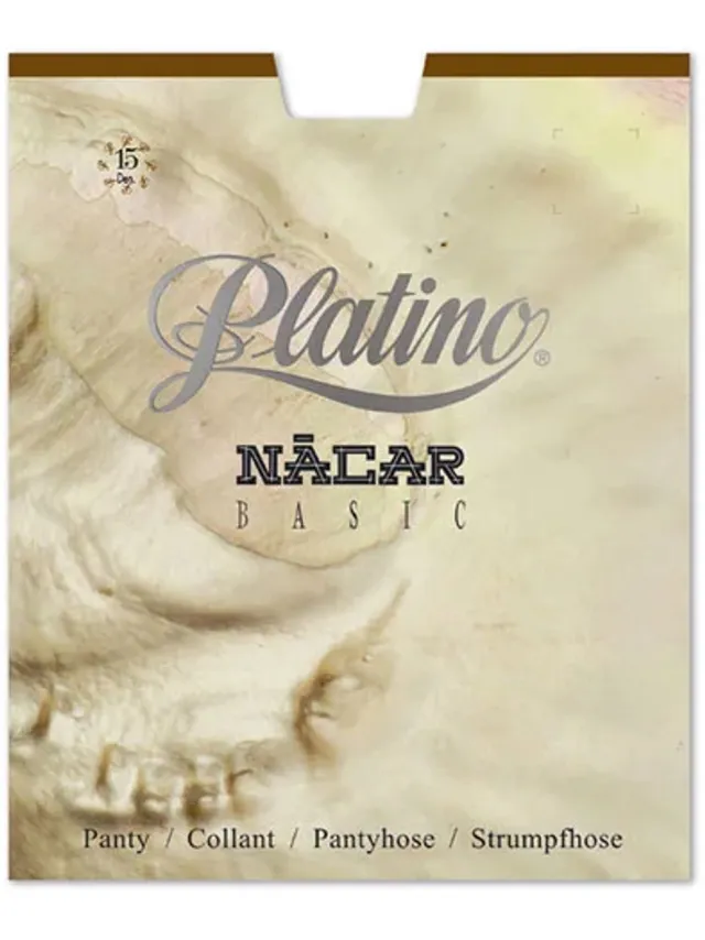 Platino nacar 15 den panty maat 38/40 dakar