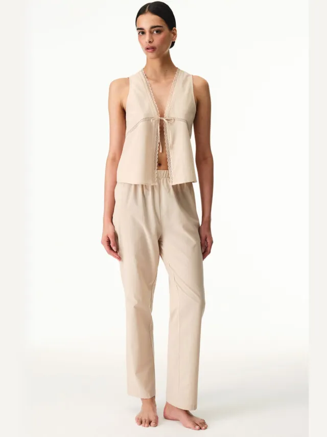 Penti Belle Kant Broekjes Pyjama Set Beige