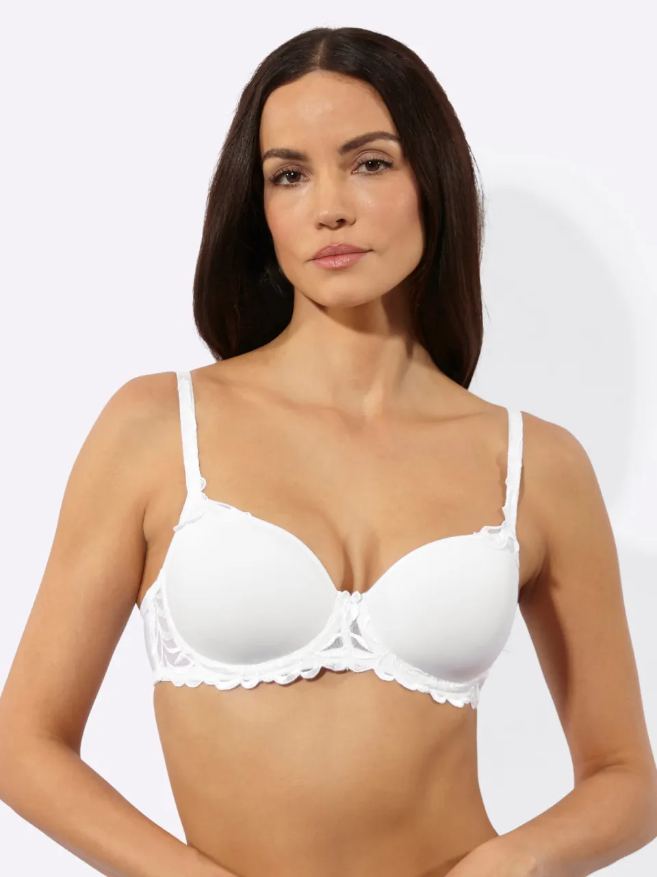 T-shirtbeha met beugel wit