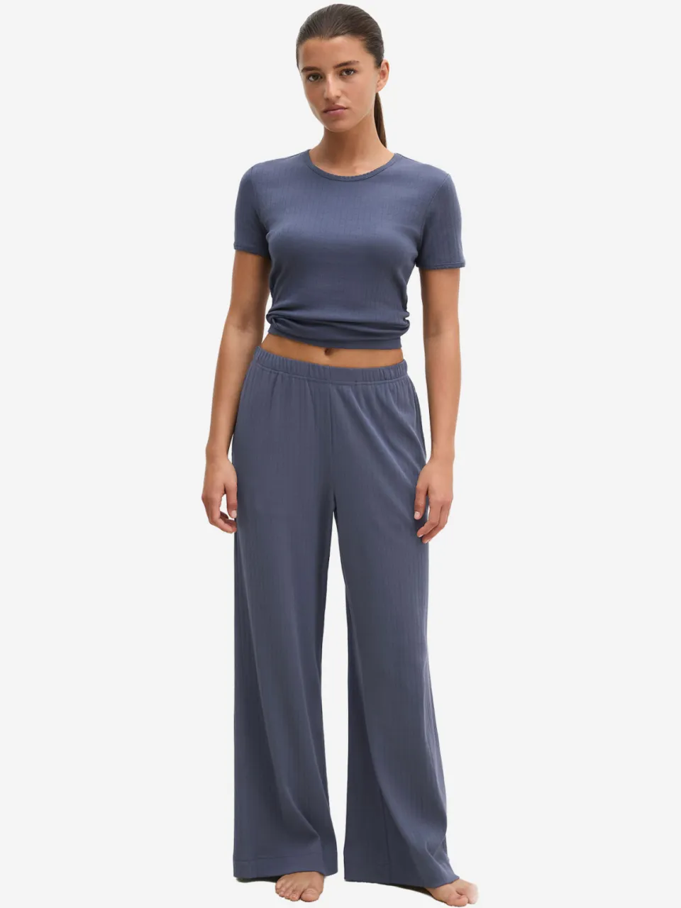 Marc O'Polo Vrouwen Pyjama broek classic Donkerblauw