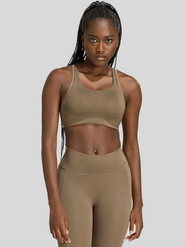 Adidas Optime Workout high support sportbeha bruin