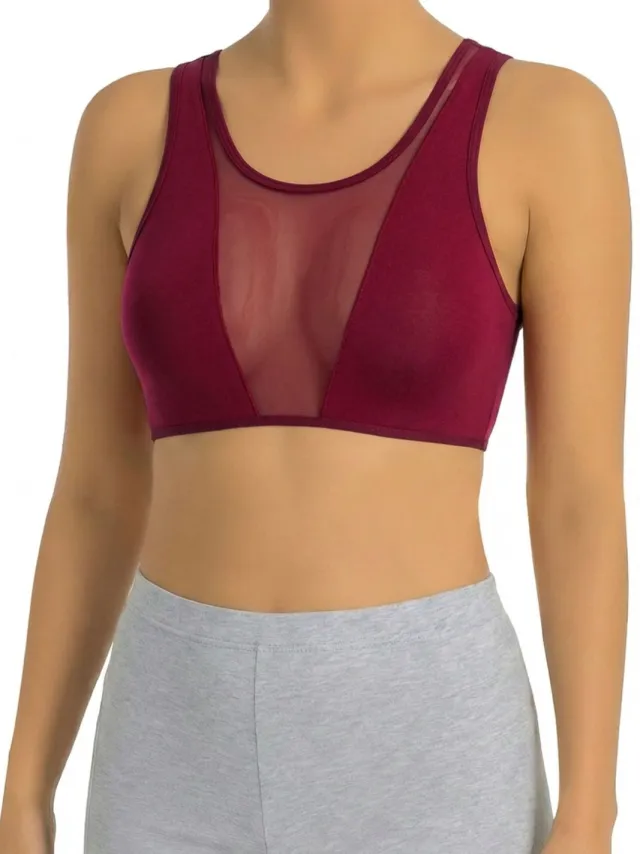 OTS Bralette voor dames Bordeauxrood