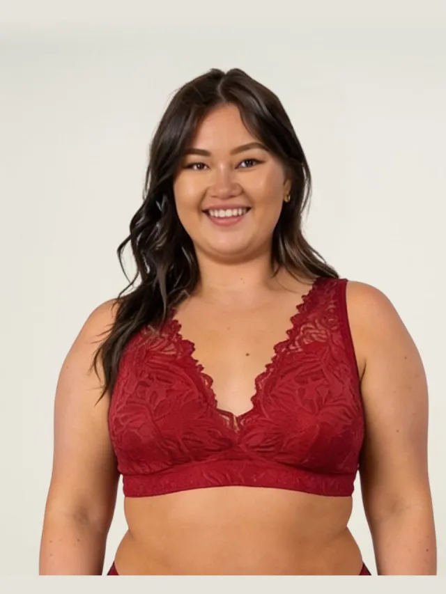 moodies period undies Moodies menstruatie ondergoed - Bralette lace rood
