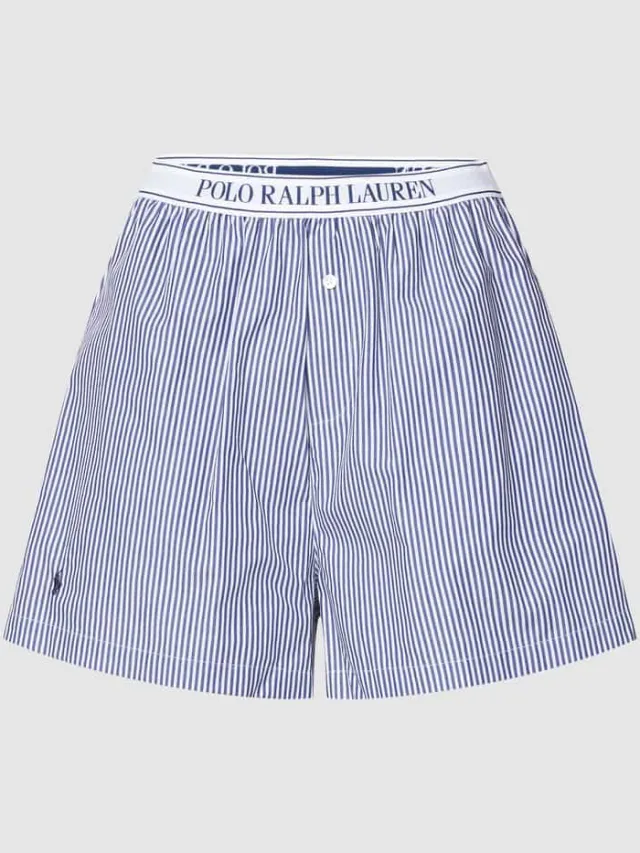 Polo Ralph Lauren Korte pyjamabroek met elastische band met logo marineblauw, foto 2