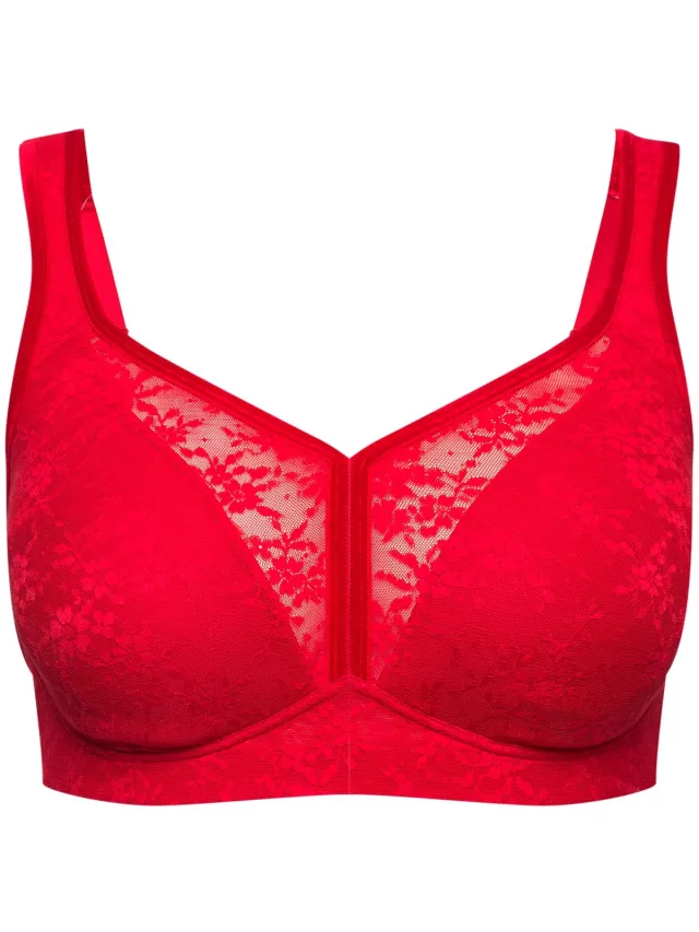 Ulla Popken Dames - Minimizer-BH spacer-cups zonder beugels - Salsa