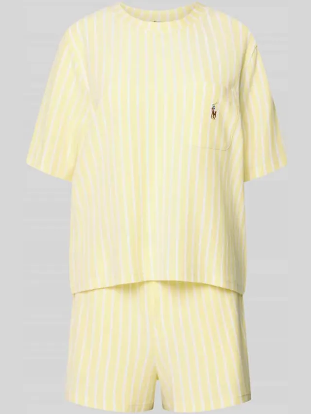Polo Ralph Lauren Relaxed fit pyjama van katoen-modal-mix Geel