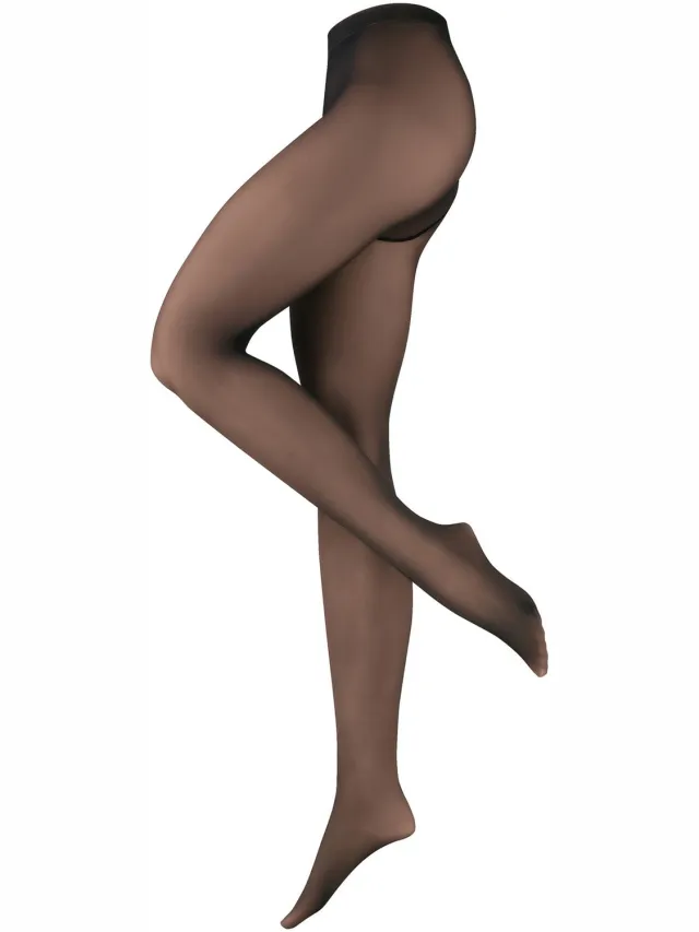 nur die Feinstrumpfhose Warm & Transparent Strapazierfähig zwart