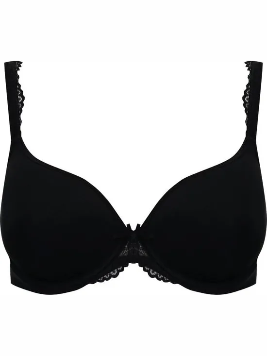 MAGIC Bodyfashion Maat D 75 Luxury T-Shirt Bra Dames Beha Zwart