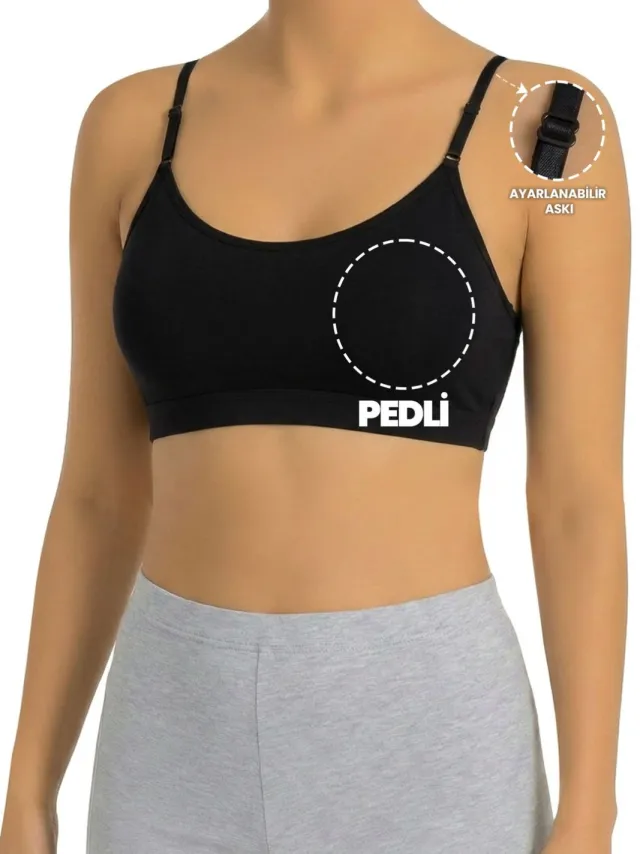 OTS Katoenen bralette Zwart