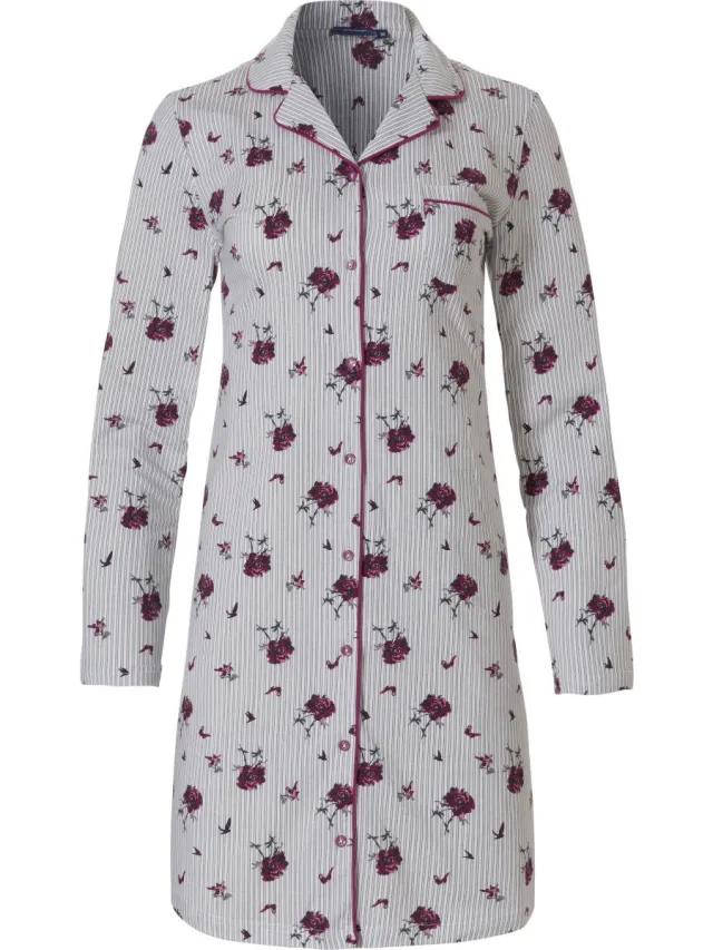 Pastunette Dames Nachthemd Rose Tones grijs