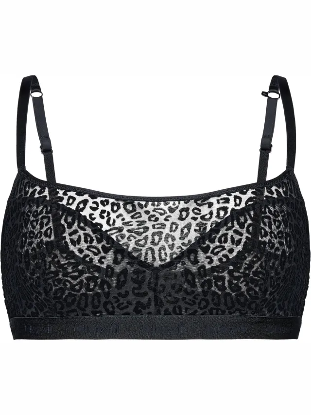 Bloovii Desire - Bralette - Zwart - Mesh