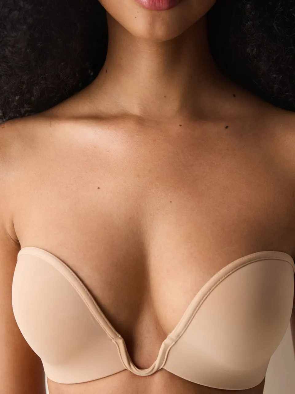 Penti Bandeau Gebreide Beha Met Haak-en-oog Sluiting beige, foto 2