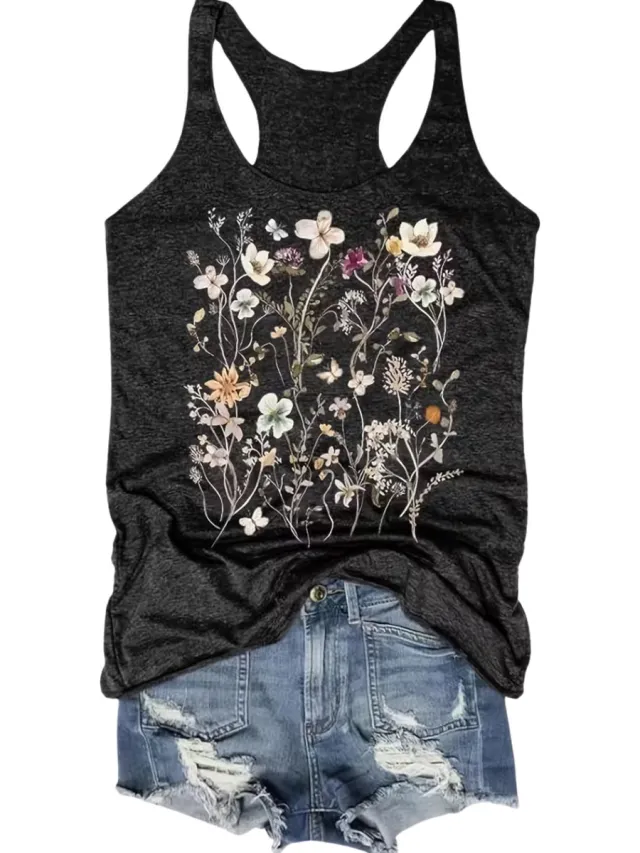 Currero Topje Dames - Top Kleding - Shirt - Blouse - Kort - Volwassen - Donkergrijs