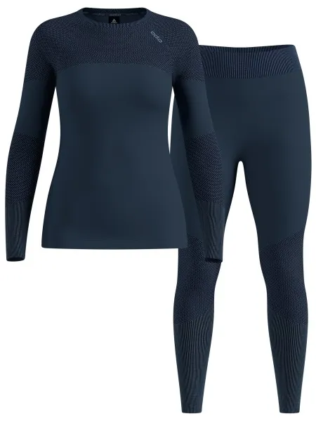 Odlo Fundamentals Performance Warm thermoset donkerblauw