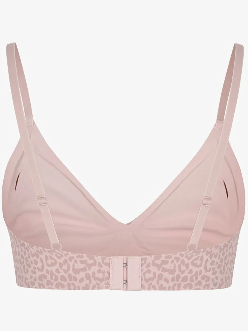 Penti Onzichtbare Ribbelige Driehoek Leopardenpatroon Afneembare Gepolsterde Beha blush, foto 2