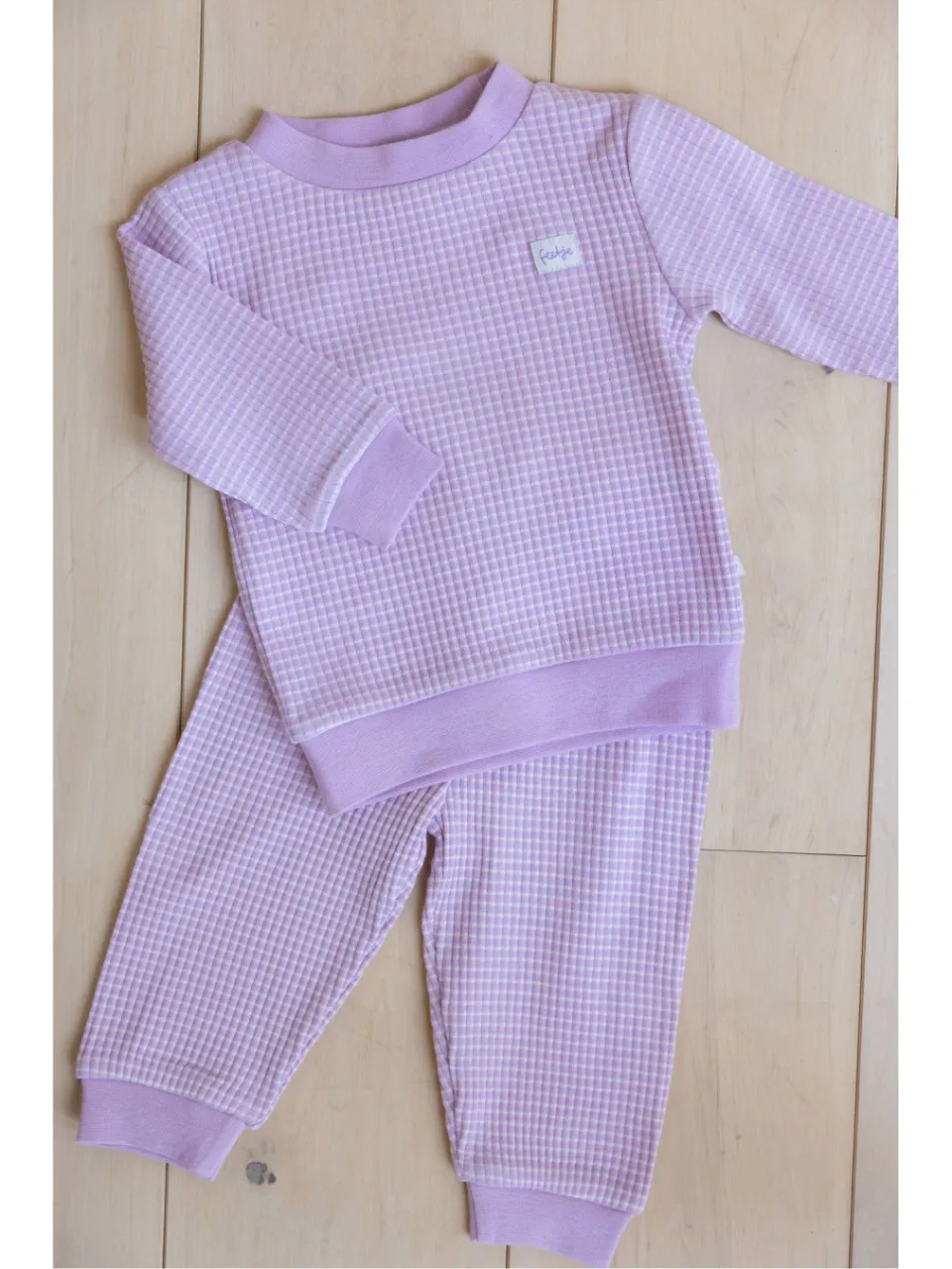 Feetje unisex wafel pyjama lila, foto 7