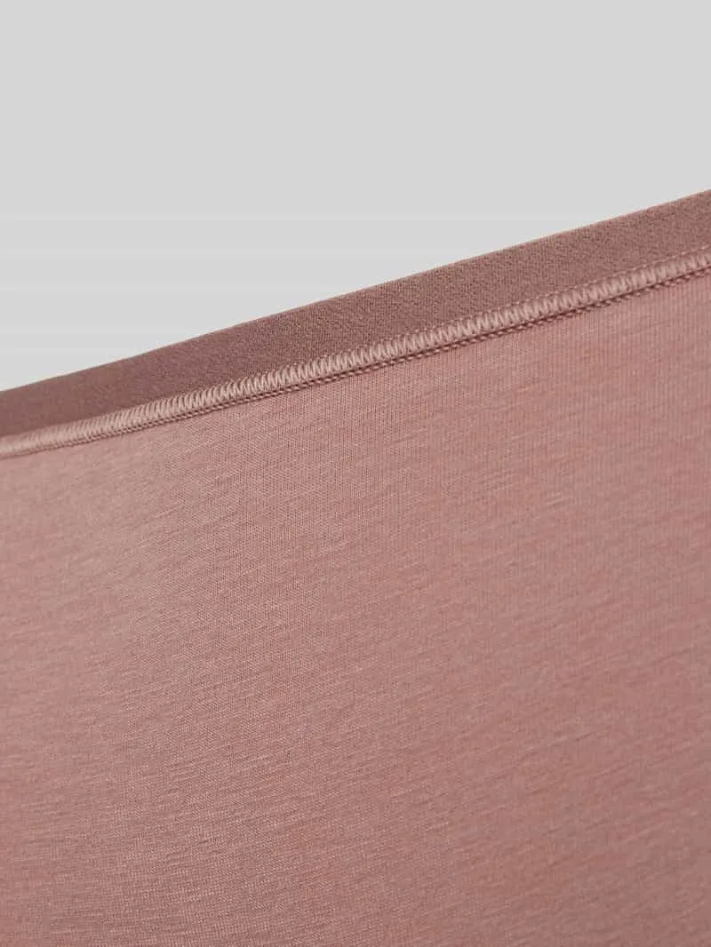 Sloggi Slip met labelprint, model 'GO DAILY' in een set van 3 stuks roodbruin, foto 3