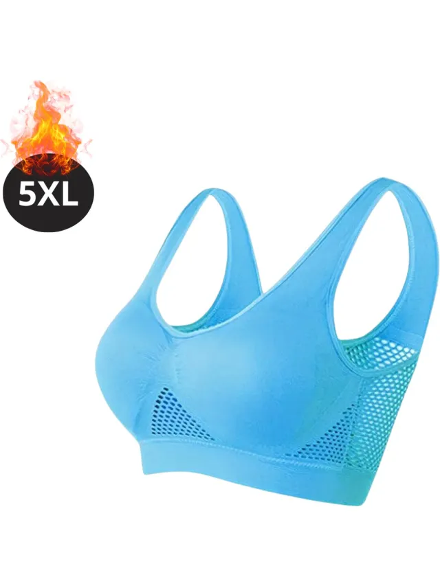 Livano BH Zonder Beugel - Zonder Bandjes - Push-up Bh's - Comfort Beha - Comfortabel - Sterk - Yoga - Plus Size - Blauw