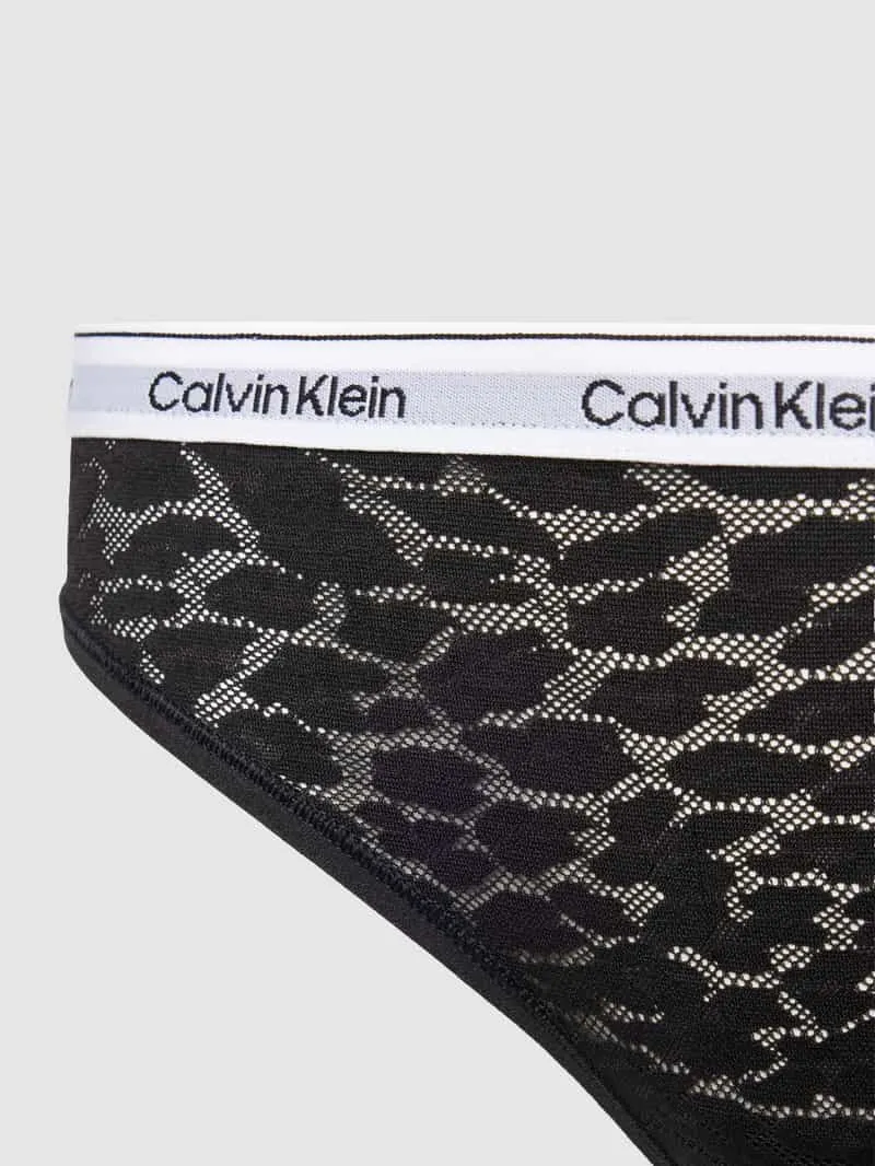 Calvin Klein Slip met label in band zwart, foto 3