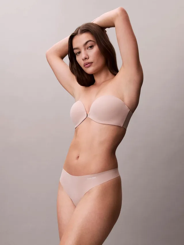 Calvin Klein Perfectly Fit Strapless Push-Up BH - Cedar Huid