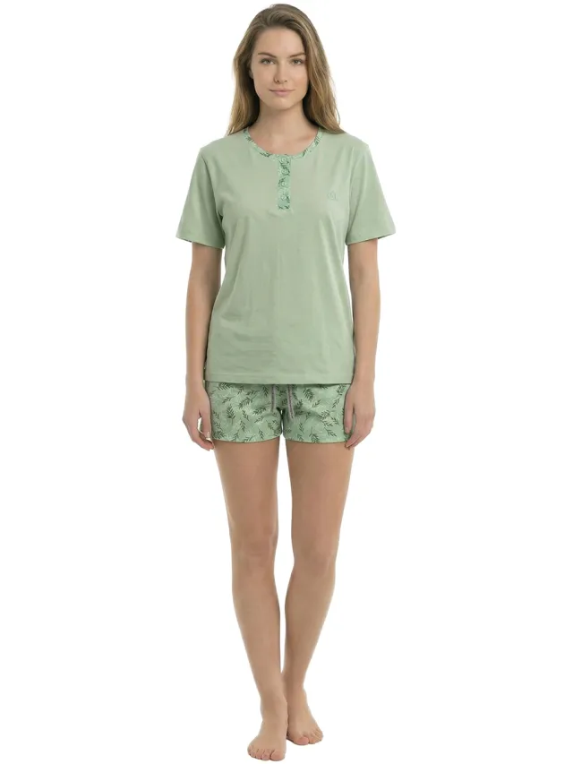 Kisses And Love KL40000 pyjamaset groen